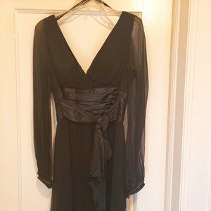 Maggy London Silk Double V Cocktail Dress Size 12
